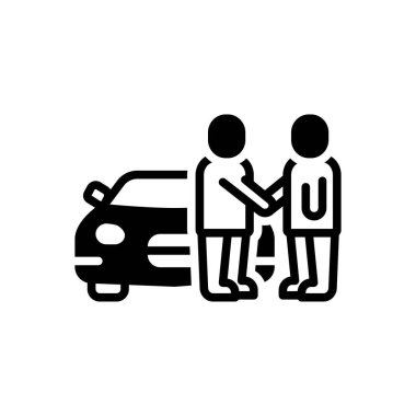 Satıcılar için siyah katı simge 