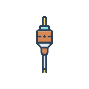 Jack için renk illüstrasyon simgesi 