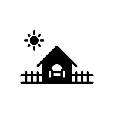 Haneler için siyah katı simge 