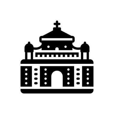 Büyük için siyah katı simge 