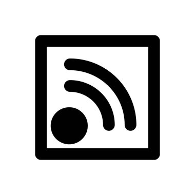 Ağ için siyah katı simge 