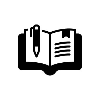 Konu için siyah katı simge 