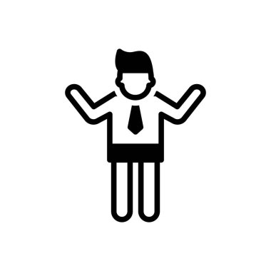 Yıl için siyah katı simge 