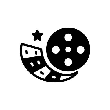 Makara için siyah katı simge 