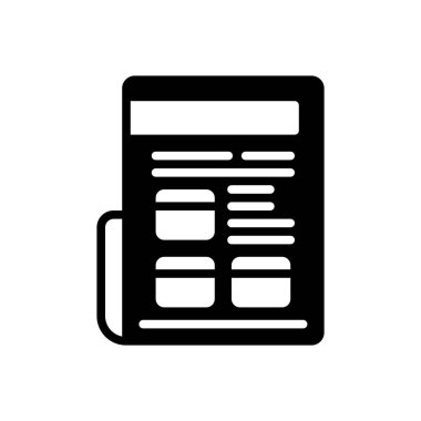 İlanlar için siyah katı simge 