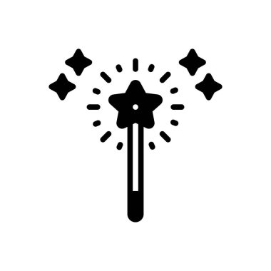 Etki için siyah katı simge 