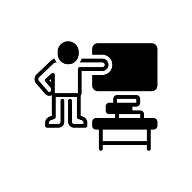 Black solid icon for thus  clipart