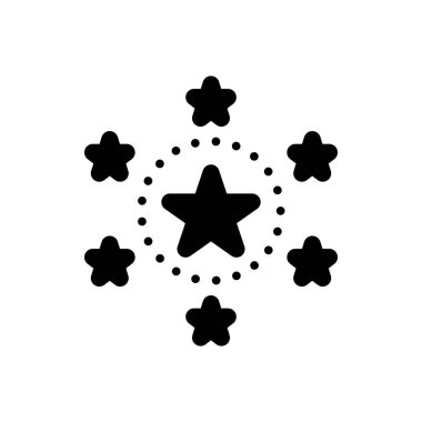 Popüler için siyah katı simge 