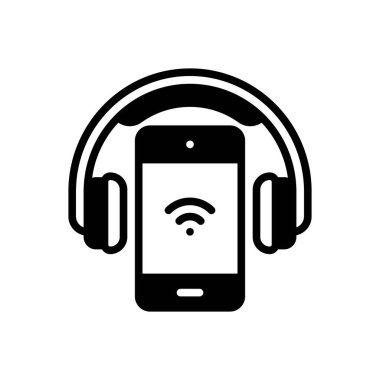 İkili için siyah katı simge 