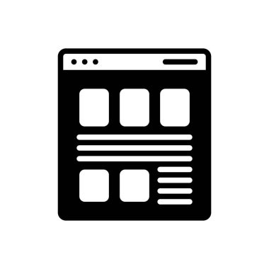 Arayüz için siyah katı simge 