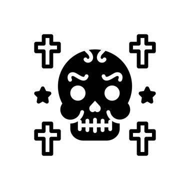 Gotik için siyah katı simge 