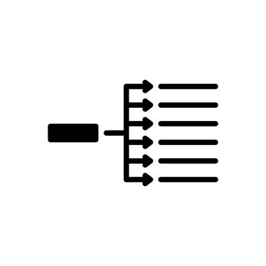 Adres için siyah katı simge 