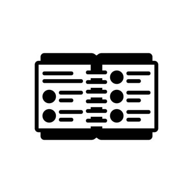 Çözünürlük için siyah katı simge 