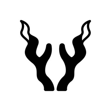 Azgınlık için siyah katı simge