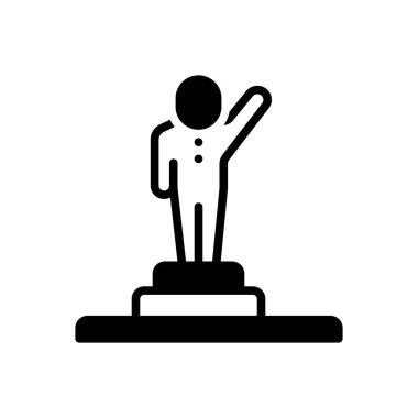 Var olan simge için siyah katı simge 