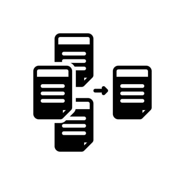 Kısa bir süre için siyah katı simge 