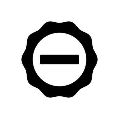 Eksi için siyah katı simge 