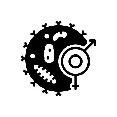 Cinsellik için siyah katı simge 