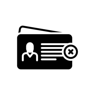 Black solid icon for expires  clipart
