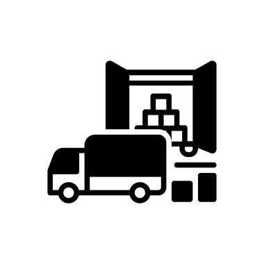 Arz edilen siyah katı simge 