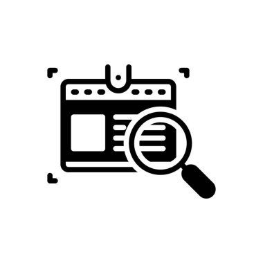 Tanımlanan siyah katı simge 