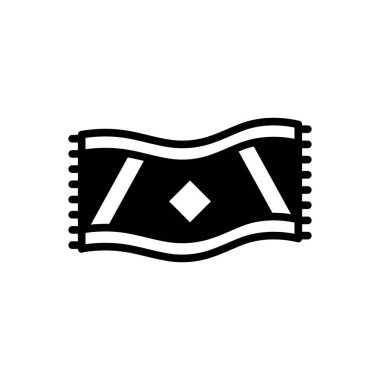 Palet için siyah katı simge 