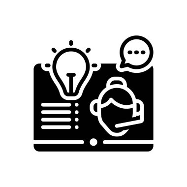 Yardım için siyah katı simge 