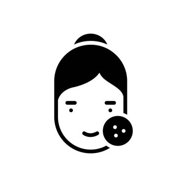 Cilt için siyah katı simge 