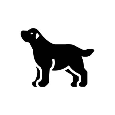 Black solid icon for bitch 