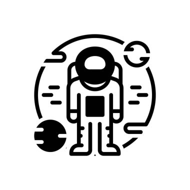 Kol gücü için siyah katı simge 