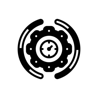 Etkili için siyah katı simge 