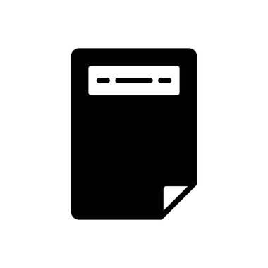 Başlıklar için siyah katı simge 