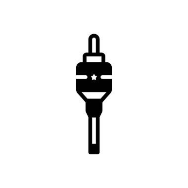 RCA için siyah katı simge 