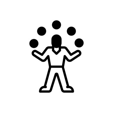 Çalışmalar için siyah katı simge 