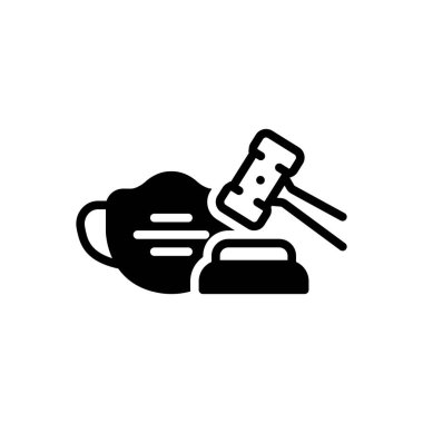 Zorunlu için siyah katı simge 