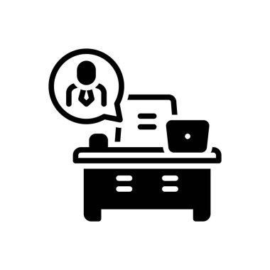 Gereksinim için siyah katı simge 