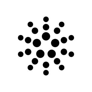 Moleküler için siyah katı simge 