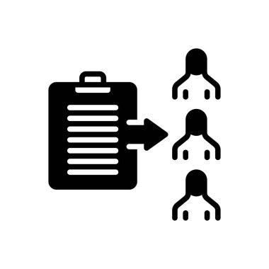 Belirlenen simge için siyah katı simge 