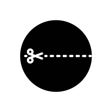 Bölme için siyah katı simge 