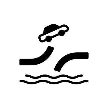 Üstesinden gelmek için siyah katı simge 