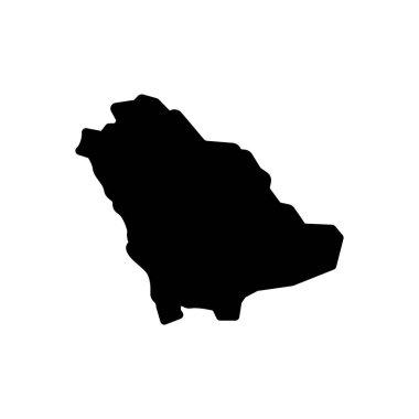 Arabistan için siyah katı simge 