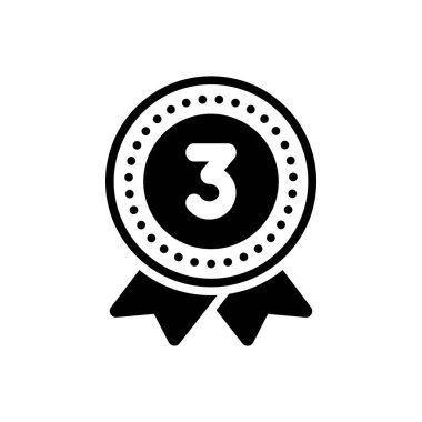 Bronz için siyah katı simge 