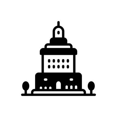 Oakland için siyah katı simge 