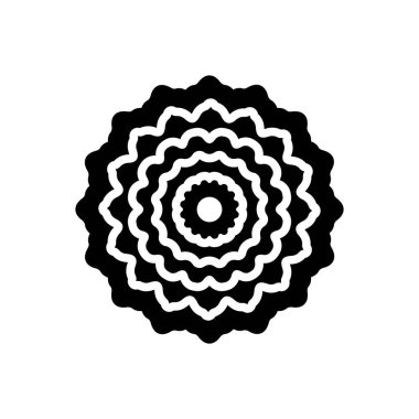 Makro için siyah katı simge 