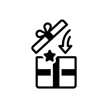 Uzmanlık alanı için siyah katı simge 