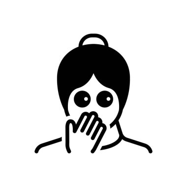 Ops için siyah katı simge 