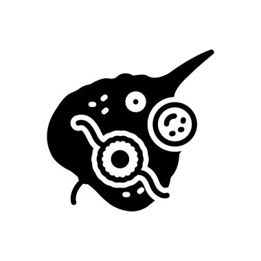 Rakhi ve yaprak için siyah katı simge 