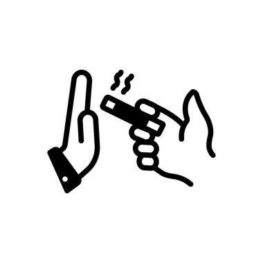 Çöp için siyah katı simge 