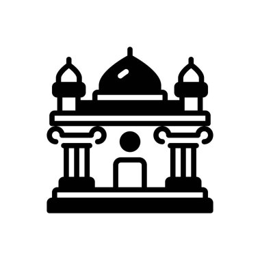 Kalıtım için siyah katı simge 