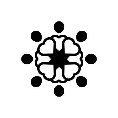 İlgilenmek için siyah katı simge 